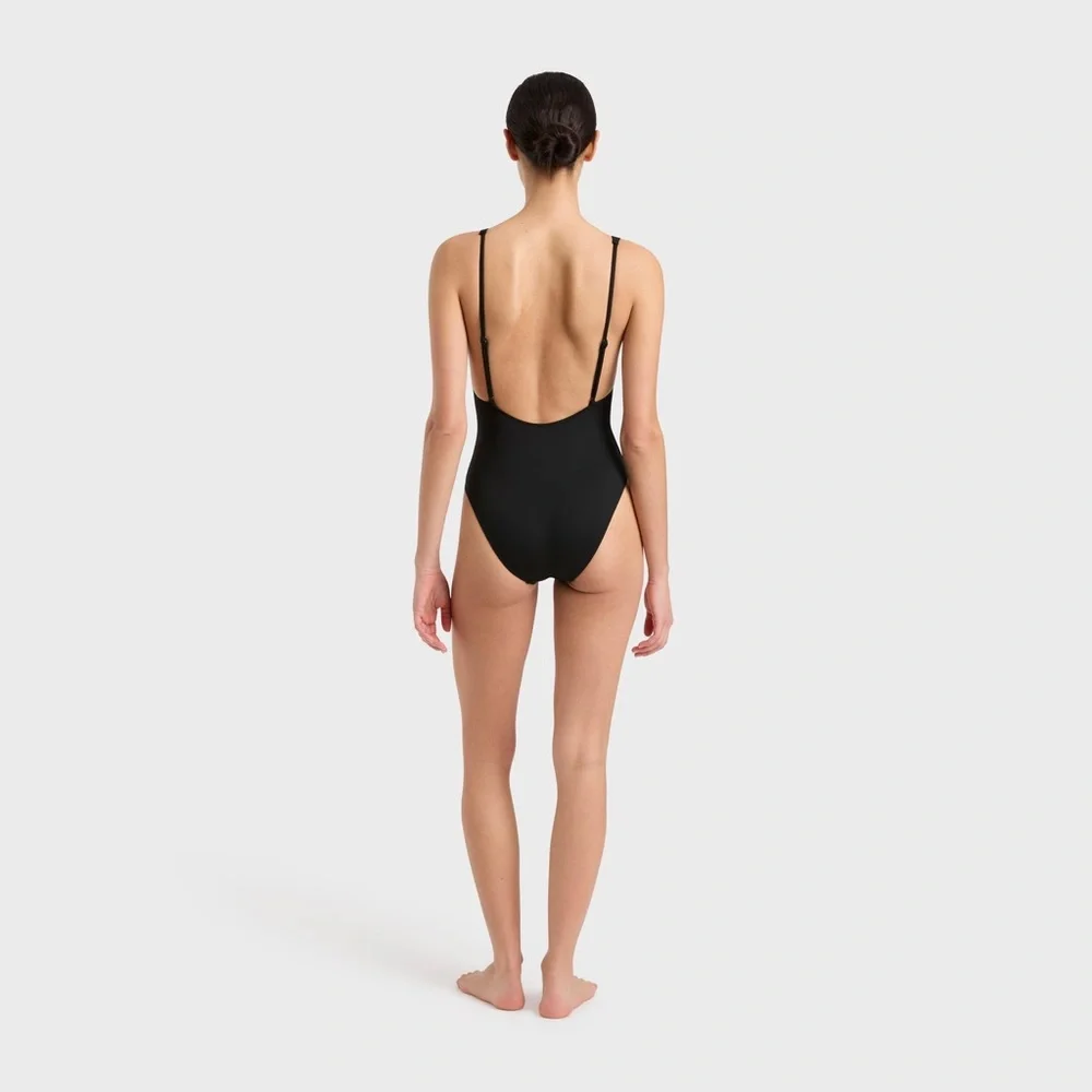 BONDI BORN Juliet One Piece - Black , Size Medium , $280